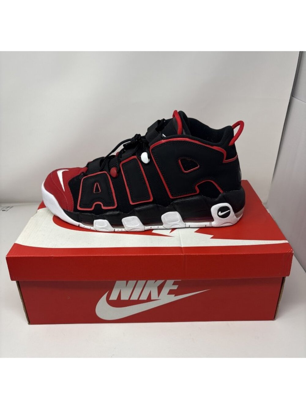 Nike Air More Uptempo 96 Red Toe 2022 Men's Size 15 - FD0274-001